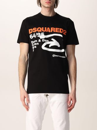 Dsquared2 Mens 6495 Arrow T-Shirt in Black Cotton - Size 2XL