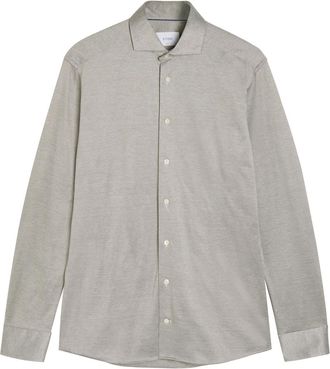 Eton Cotton Shirt - Brown - 42 (C16.5 / XL)