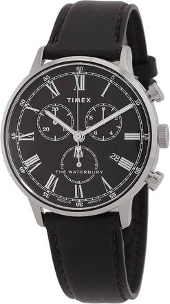 Timex Waterbury Classic Chronograph Quartz Black Dial Mens Watch TW2U88300VQ