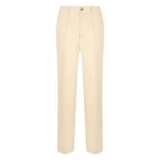 P.A.R.O.S.H. Chinos, female, Beige, Size: XS Viscose Linen Chinos