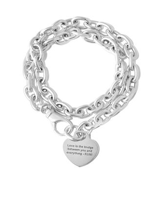 Loren Stewart Love is the Bridge pendant necklace - Silver