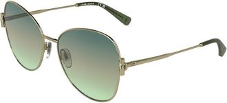 Longchamp LO196S 709 Womens Sunglasses Gold Size 58