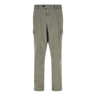 Brunello Cucinelli Trousers - male - Brunello Cucinelli - Straight Trousers - Green - 2XL - Trousers
