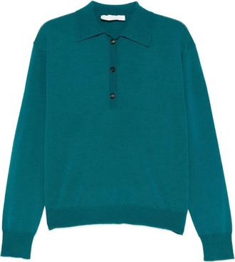 Tela knitted polo top - Blue