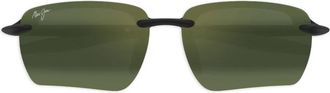 Maui Jim Occhiali da sole Hookipa Ultra G rettangolari - Nero