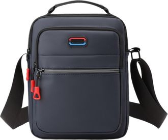 Generic Compatible For Mens leisure messenger bag, large capacity(Dark blue)