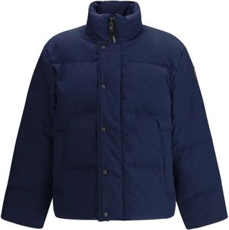 Canada Goose Bayview Parka met rits en knoopsluiting - Heren - Winterjassen - Blauw - L - Jassen
