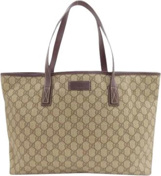 Gucci Pre-owned Vintage Tote Bag - Dames - Vintage Shopper - Bruin - ONE Size - Vintage