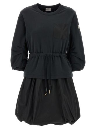 Moncler zwei Materialkleid
