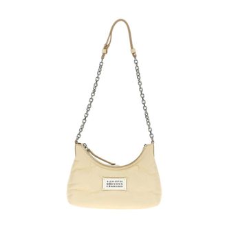 Maison Margiela Bolso de Hombro Mini Blanco de Cuero Acolchado - Bags - Mujer - Beige - ONE SIZE
