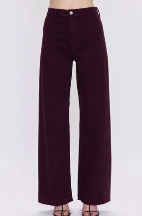 Pistola Denim Penny High Rise Wide Leg Jean In Claret