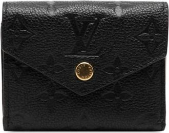 Louis Vuitton Pre-owned Victorine Wallet - Dames - Vintage Accessoires - Zwart - ONE Size - Leer - Vintage
