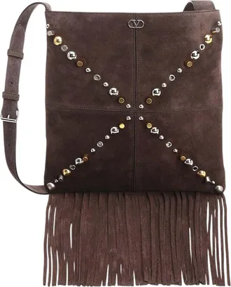 Valentino Garavani Brown Nellcote Medium Crossbody Bag