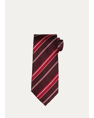 Tom Ford Mens Multi-Stripe Silk Tie