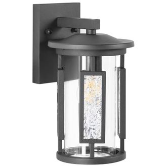 Beliani L&aacute;mpara De Pared Para Exterior De Metal Estilo Tradicional Puerta Principal Porche Negro Vedea
