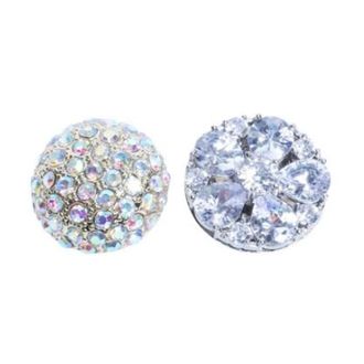 Maison Margiela Kristal Versierde Stud Oorbellen - Dames - Oorbellen - Veelkleurig - ONE Size - Accessoires