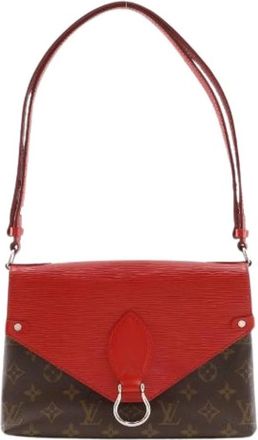 Louis Vuitton Pre-owned Saint Michel Monogram Canvas Epi Leather Shoulder Bag - Dames - Vintage Schoudertas - Veelkleurig - ONE Size - Leer - Vintage