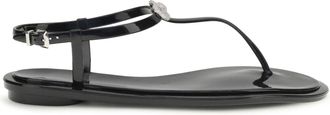 Mach & Mach Womens Sandals Double Bow Black Upper: Rubber