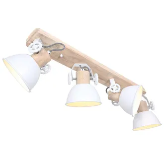Steinhauer Mexlite - Faretto - Gearwood - Bianco - Metallo Legno Di Gomma