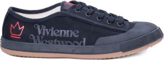 Vivienne Westwood Sneakers - Heren - Sneakers - Zwart - 44 EU - Katoen - Schoenen
