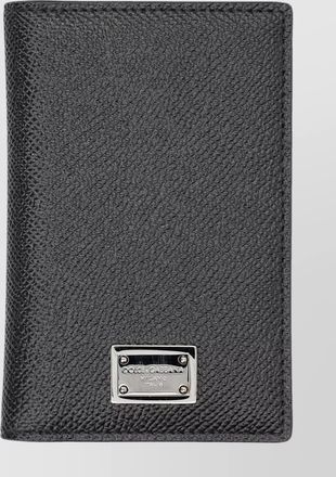 Dolce & Gabbana calf leather textured card holder