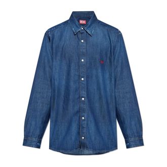Diesel Denim shirt D-Simply - Heren - Spijkeroverhemden - Blauw - XL - Denim - Overhemden