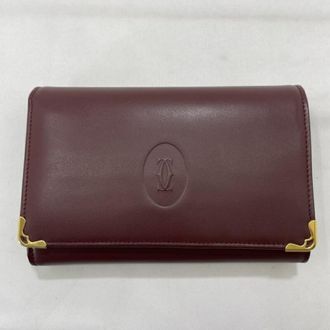 Cartier Red Color Wallet (Bi-Fold) (Pre-Owned)