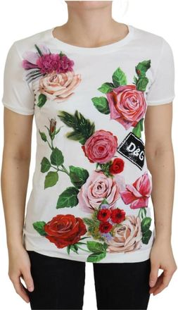 Dolce & Gabbana T-Shirts - Dames - T-shirts - Veelkleurig - 2XS - Katoen - Tops