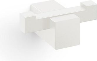 Zack Carvo Handdoekhaak - 7x3cm - dubbel - wit