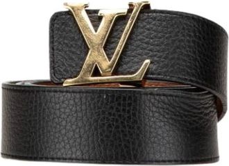 Louis Vuitton Pre-owned Belts, female, Black, Size: ONE SIZE Pre-owned Leather Belt