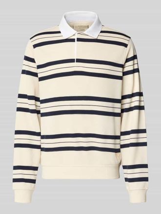 Guess Regular Fit Poloshirt mit Streifenmuster in Hellgelb, Gr&ouml;&szlig;e XXL