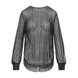 Alberta Ferretti Dames, Blouses & Shirts, Zwart, Maat: M Tulle
