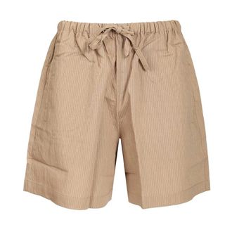 Maison Kitsun&eacute; Dames, Korte broeken, Beige, Maat: 2XS Modal