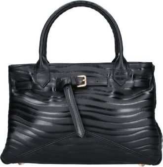 Ballantyne Black Kate 998 Calfskin Leather Tote Bag