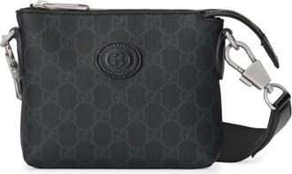 Gucci Black GG Supreme Crossbody Bag