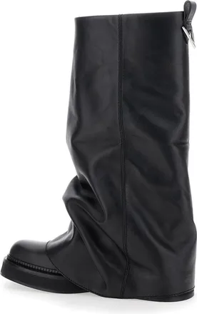 The Attico Womens Boots Robin Black Leather