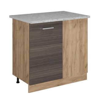 Vicco Armario De Esquina R-line, Gris Noble, 86 Cm Et M&aacute;rmol