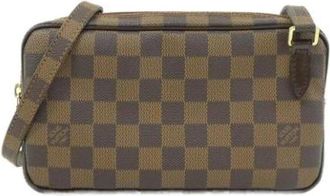 Louis Vuitton Borsa a tracolla Pre-owned in tela - - Pre-owned - Donna - Marrone - ONE SIZE