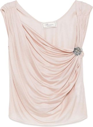 Blumarine Jersey Crepe Top