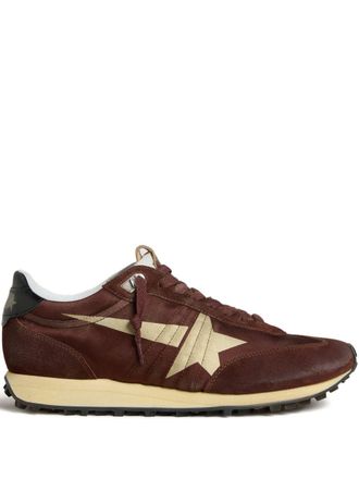 Golden Goose Silk And Nylon Panelled Lace Sneakers