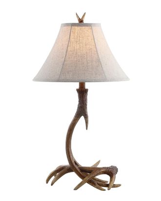 Jonathan Y Designs Designs Antler 27.5in Rustic LED Table Lamp