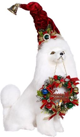 Mark Roberts Merry Christmas Sitting Dog in White at Nordstrom