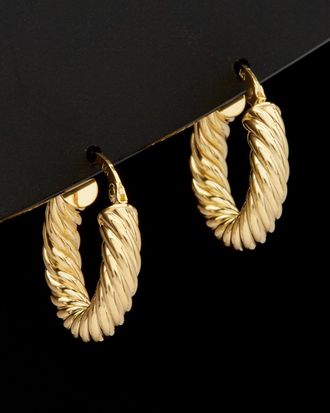 Italian Gold, Inc 14K Italian Gold Twisted Round Hoops
