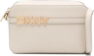 DKNY Beige Cross Body Cameratas - Dames - Schoudertassen - Beige - ONE Size - Leer - Tassen