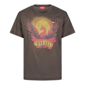 Diesel Tops, Heren, Bruin, M, T-Norm AA1 T-shirt