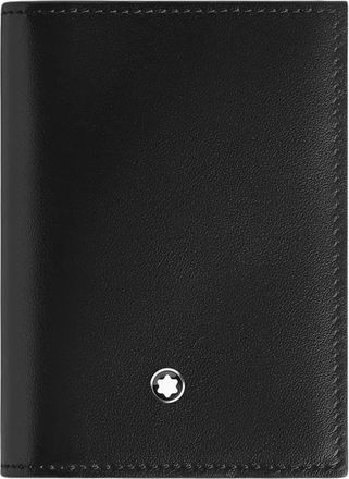 Montblanc Wallets & Cardholders, male, Black, Size: ONE SIZE Card Holder 4cc in Meisterst&uuml;ck Leather