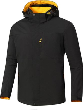 Generic Waterproof Jacket Mens Hooded Rain Coats for Men Lightweight Outdoor Jackets with Hood Plain Colour Windproof Windbreaker Smart Casual Walking Hiking 