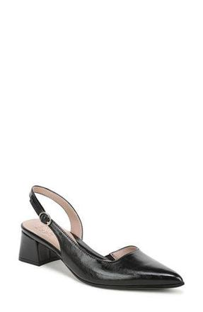 Naturalizer Anya dOrsay Block Heel Pump in Black Faux Leather at Nordstrom Rack, Size 8.5