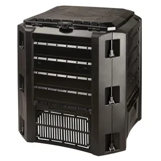 Prosperplast Compositore 320 L Prosperplast Plastic Compos In Nero, 80 (alto) X 70 (larghezza) X 70 (profondo) Cms