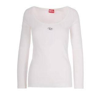 Diesel Long Sleeve Tops, female, White, Size: XS Long Sleeve Tops